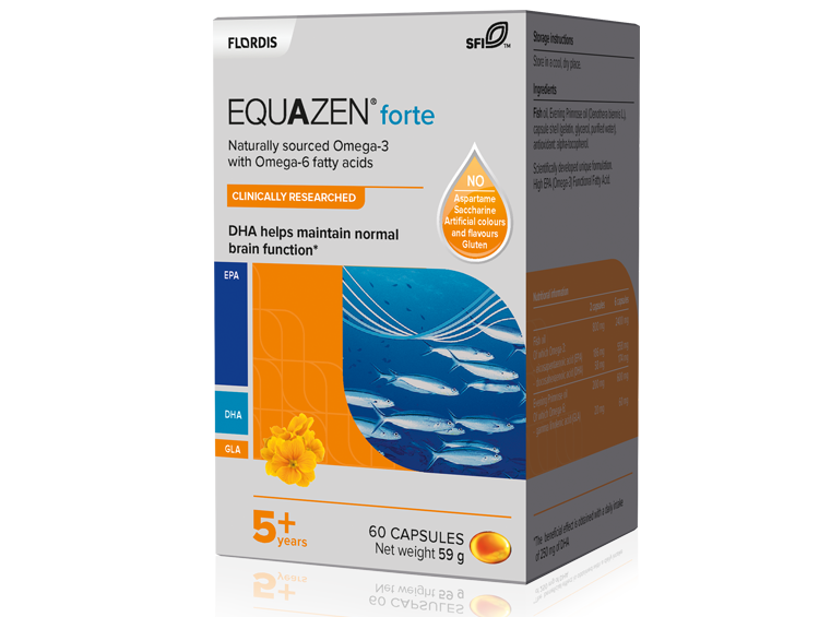 Triple strength omega3 & omega6 to support concentration Equazen